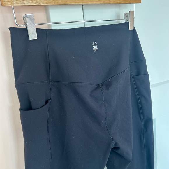 Spyder high rise active leggings with side pocket black - Picture 2 of 5